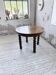 Table 1900 noyer ronde pieds tournés
