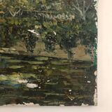 Oil on canvas representing Notre-Dame de Paris post-impressionist