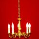 French 5 light quality bronze chandelier scroll acanthus leaf arms