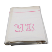 Drap ancien métis et lin XIXe