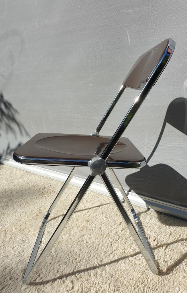Platone desk set and Plia Platone chair by Giancarlo Piretti Edition Anonima Castelli