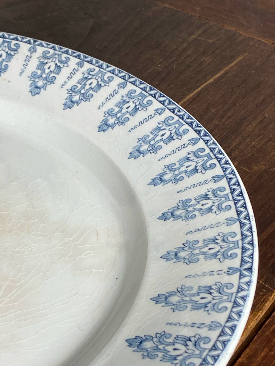 Serving dish, iron earth, Gien