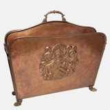 Magazine rack brass vintage