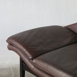 Scandinavian modern leather sofa