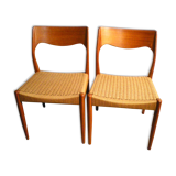 Pair of Danish chairs by Niels Otto Moller from the 60s