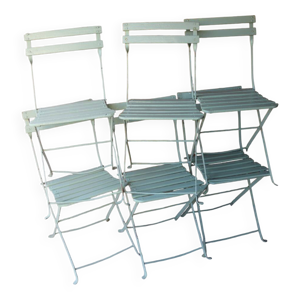 6 chaises anciennes pliantes - bois