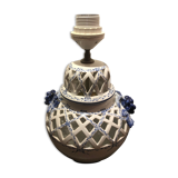 Openwork lamp foot Faïencerie d'Art de Malicorne