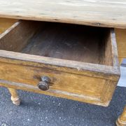 Farm table in natural wood fir 1900 brewery