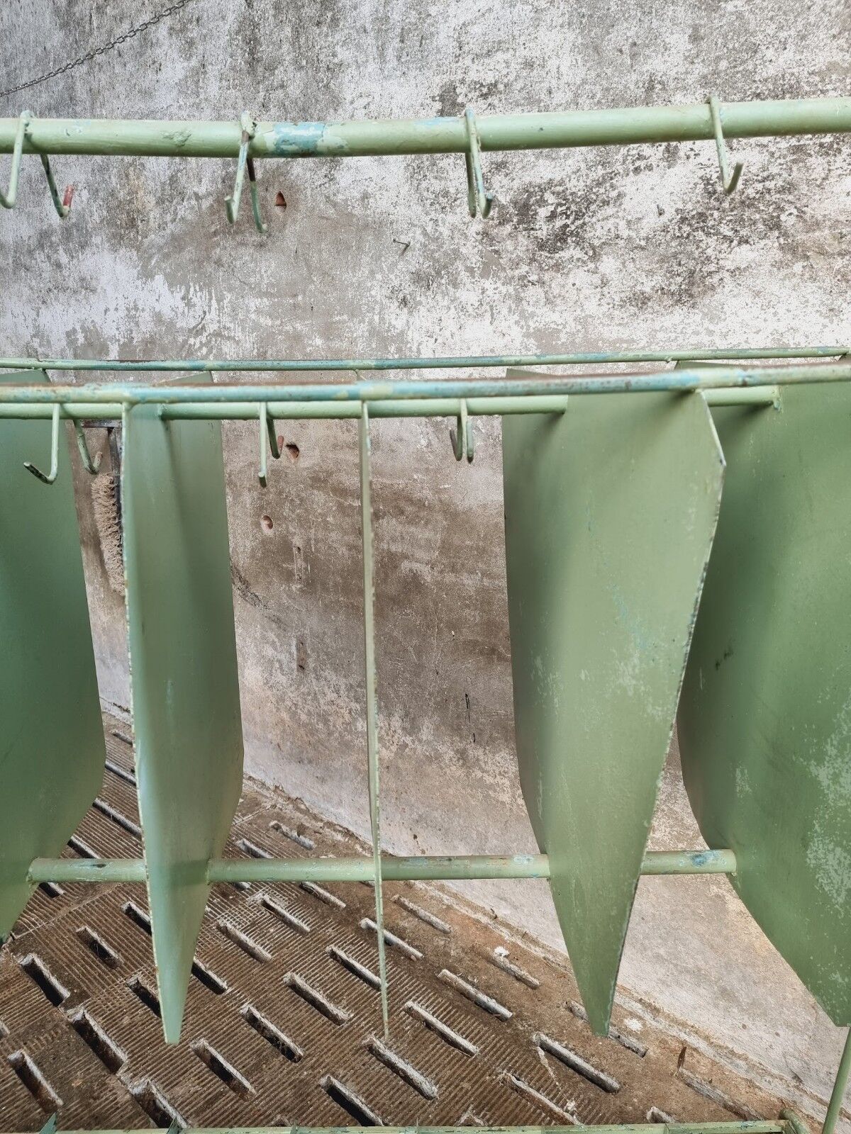 Porte-manteau industriel, porte-robe XXL vert