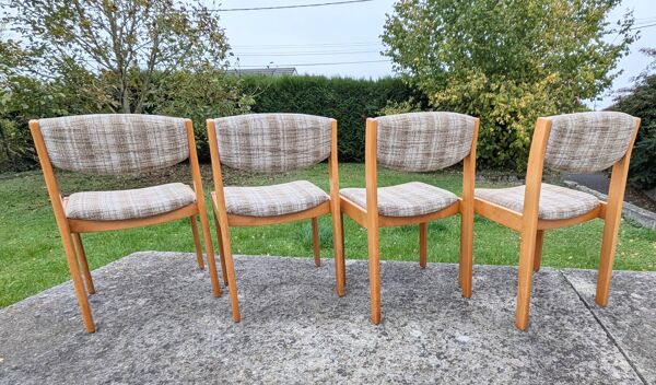 4 chaises scandinaves, 1970-80