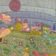 Tapisserie en laine vintage