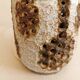 Danish ceramic table lamp, with perforated base and beautiful glaze.