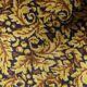 1960s German acrylic rug with gold and brown 2.2' x 4.1 - 1C1287