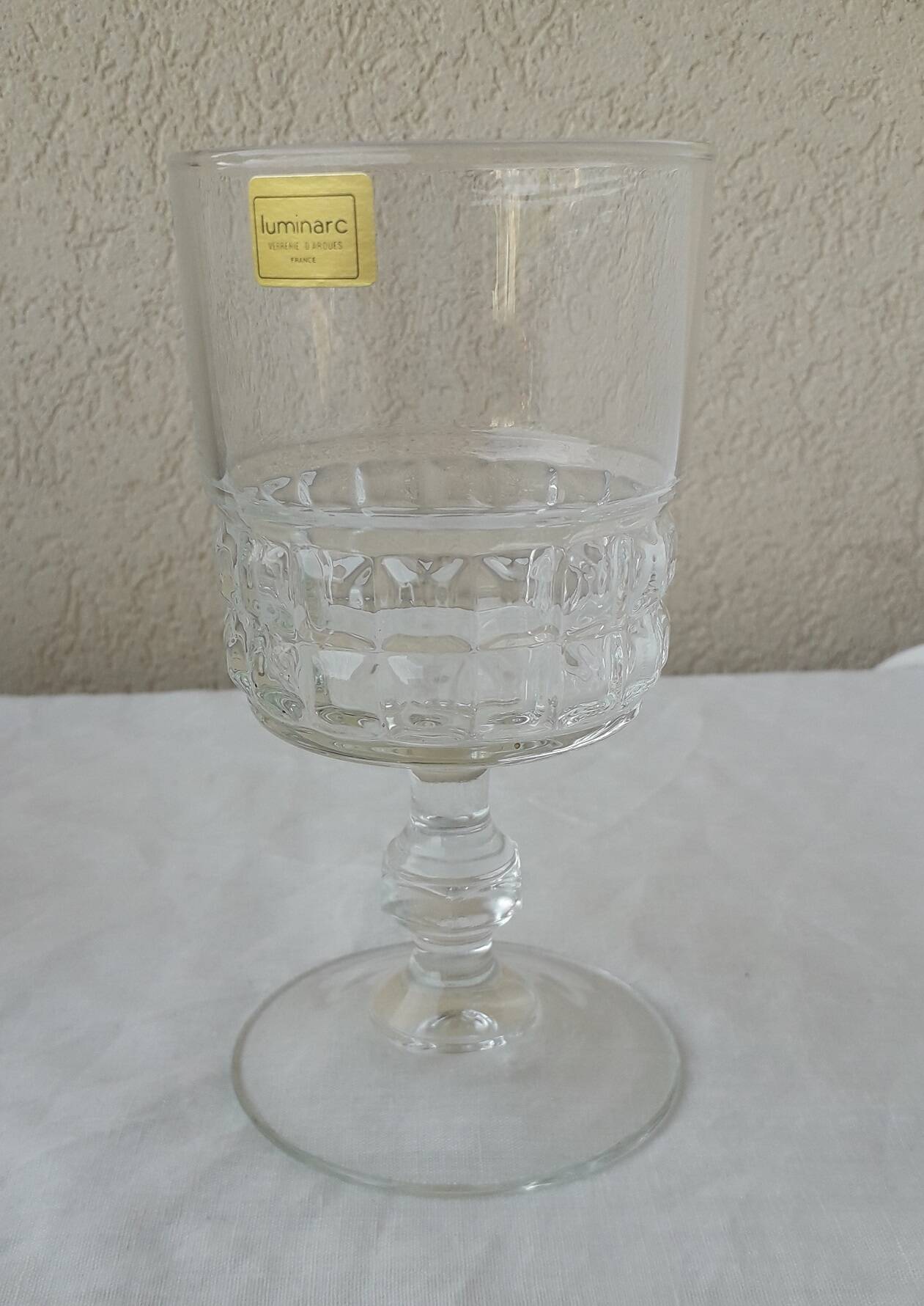 6 verres à pied Quadrille