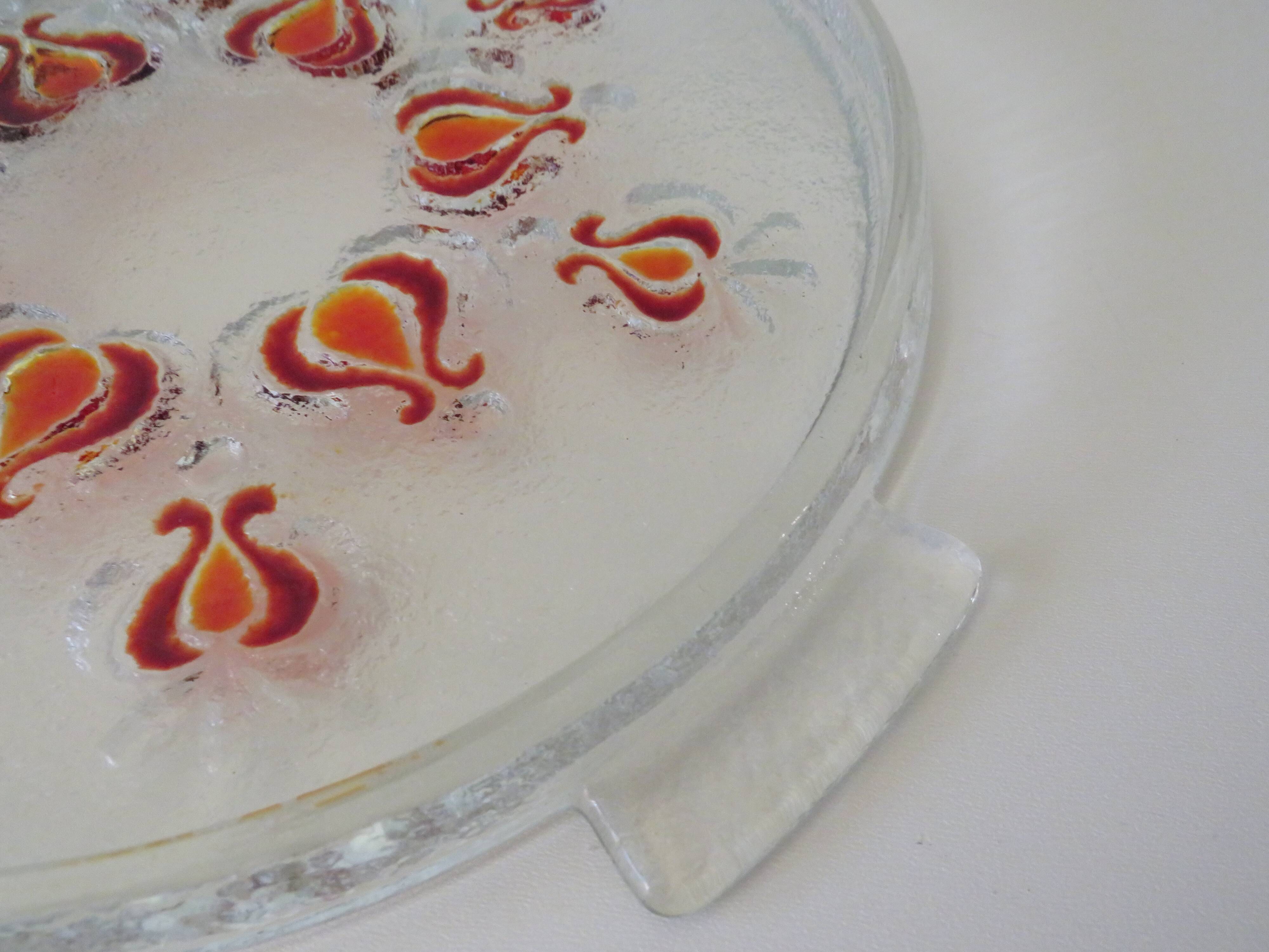 Crystal serving dish by Walther Glas, Germany 1960-1970