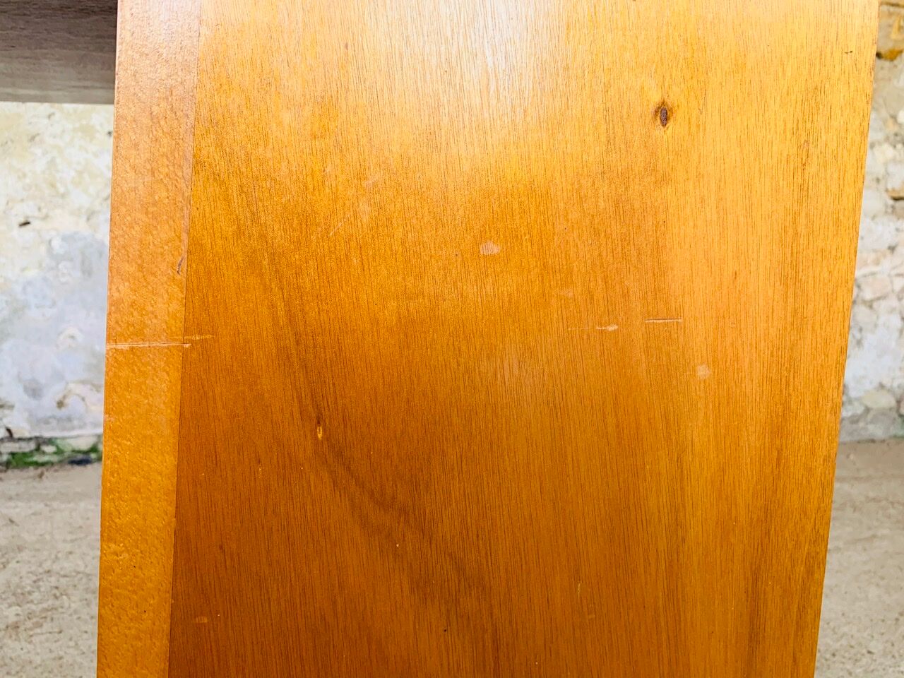 Vintage secretary on feet compass Scandinavian style, circa 50's