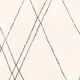 Berber carpet beni urain ecru with black lines 287 x 220 cm