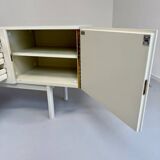 Antique geometric brutalist sideboard design from the 60s Musterring