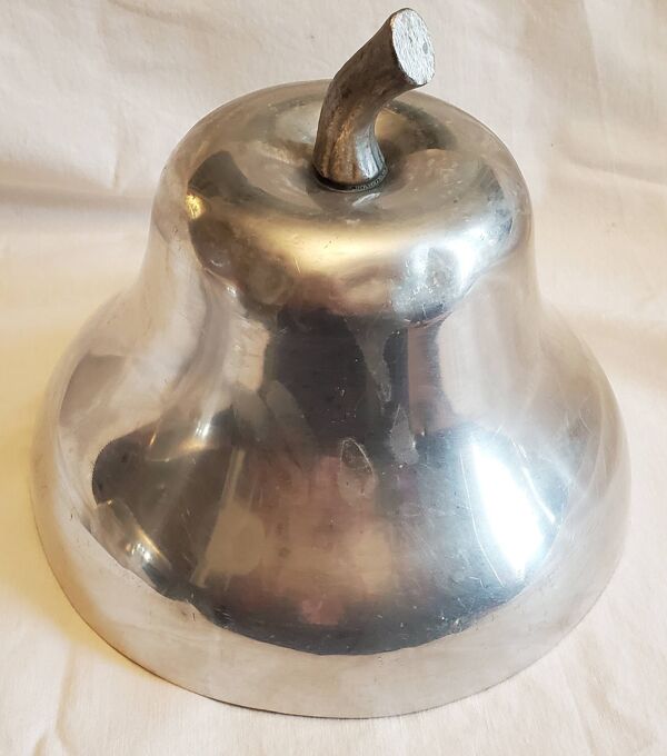 Ancienne poire seau à glaçons vintage années 1970 en aluminium