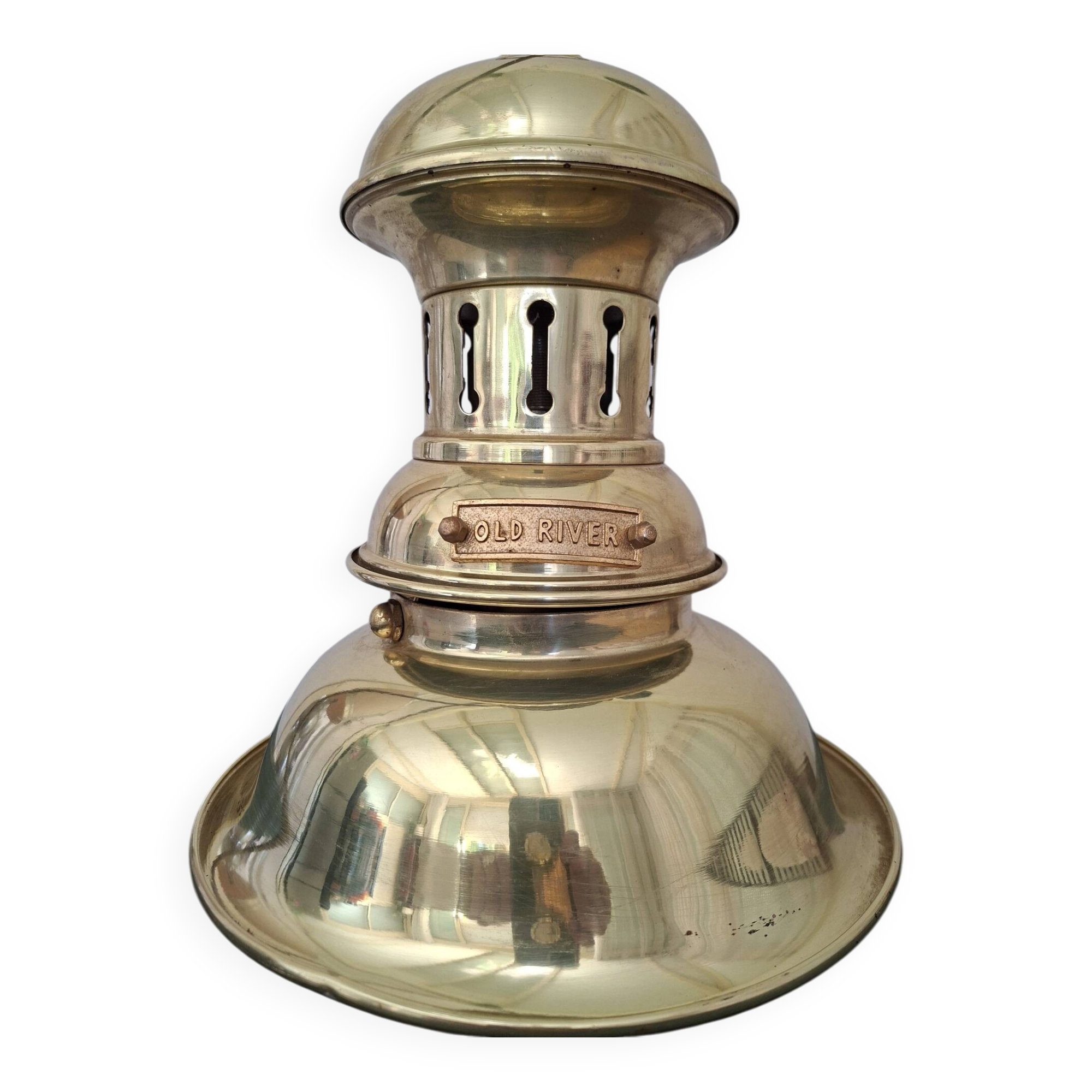 Brass marine suspension "Old River" — Vintage table lamp