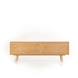 Vinyl Record Storage Cabinet Oak "Silene"
