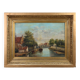 River Landscape with Sailboats, Belgium ca. 1850