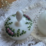 Poudrier en verre opaline Pierre Scheinder