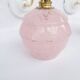 pair of vintage speckled pink and brass wall lights