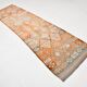 3x11 Orange Brown Tribal Turkish Vintage Runner Rug, 88x330Cm