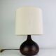 Lampe boule grès vintage, années 60 