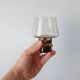 Smoked 70s carafe and glass set
