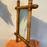 19th century bamboo mirror