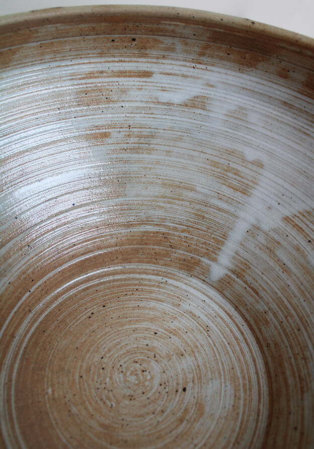 Vintage stoneware salad bowl