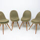 Mid century dining chairs, designed by Frantisek Jirák for Tatra Pravenec