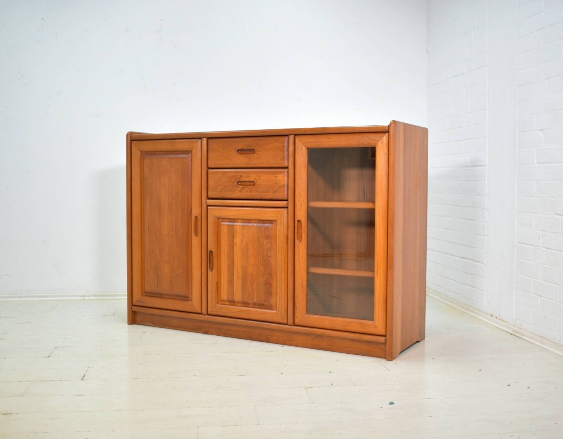 Sideboard by Dyrlund 1970s skandinavian solid Teak Danish