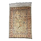 Vintage Turkish Hereke silk rug 156X109 cm