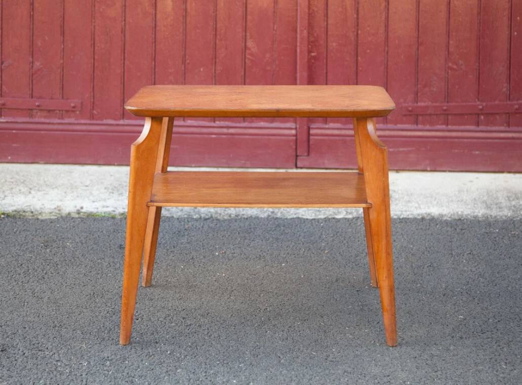 Vintage table, coffee table, wooden table, Scandinavian style table, modernist, minimalist, decoration