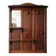 Entrance hall wardrobe in solid oak, pegged, circa 1940.
