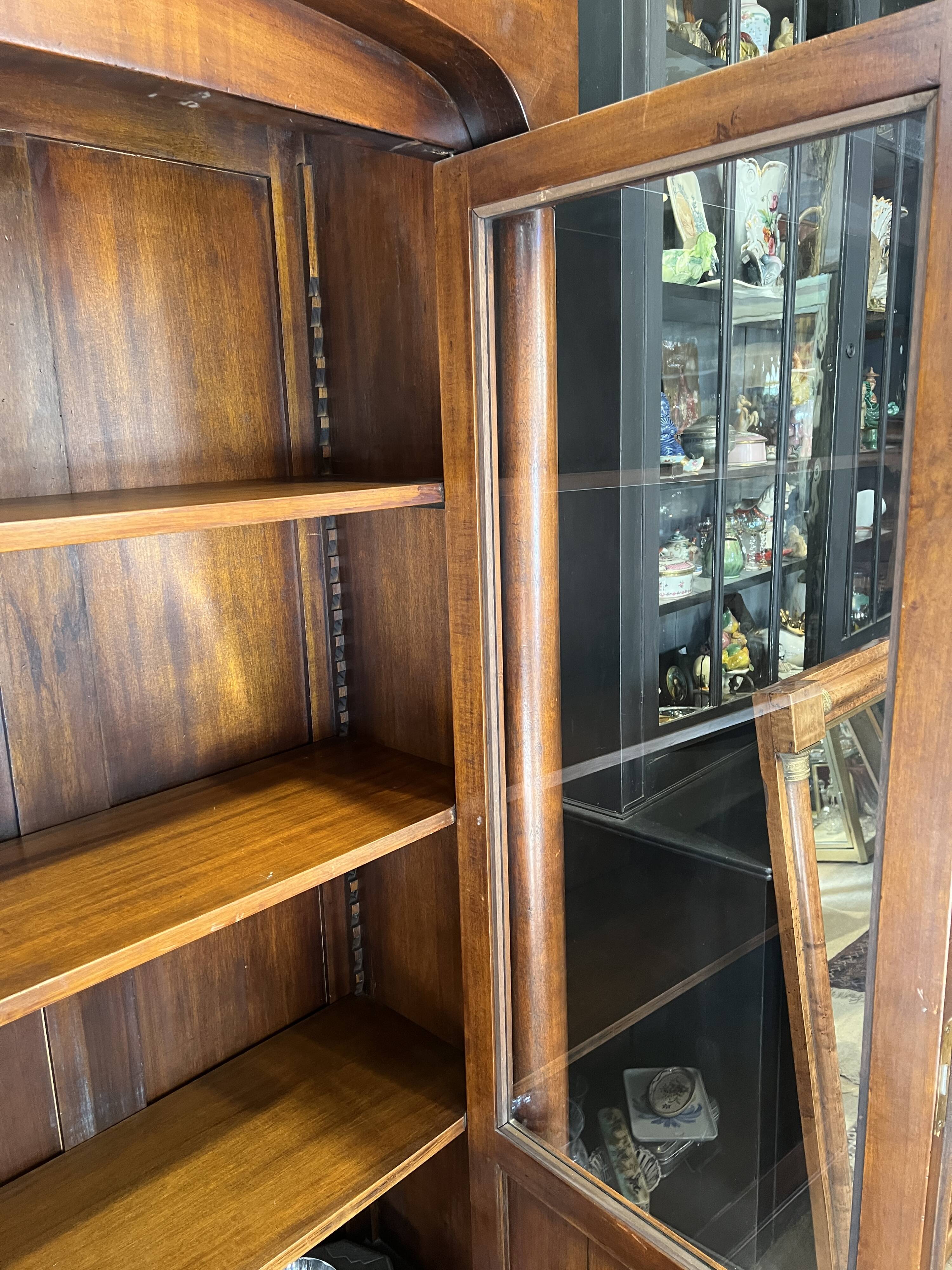Vitrine-bibliothèque, 2 portes, Style Empire