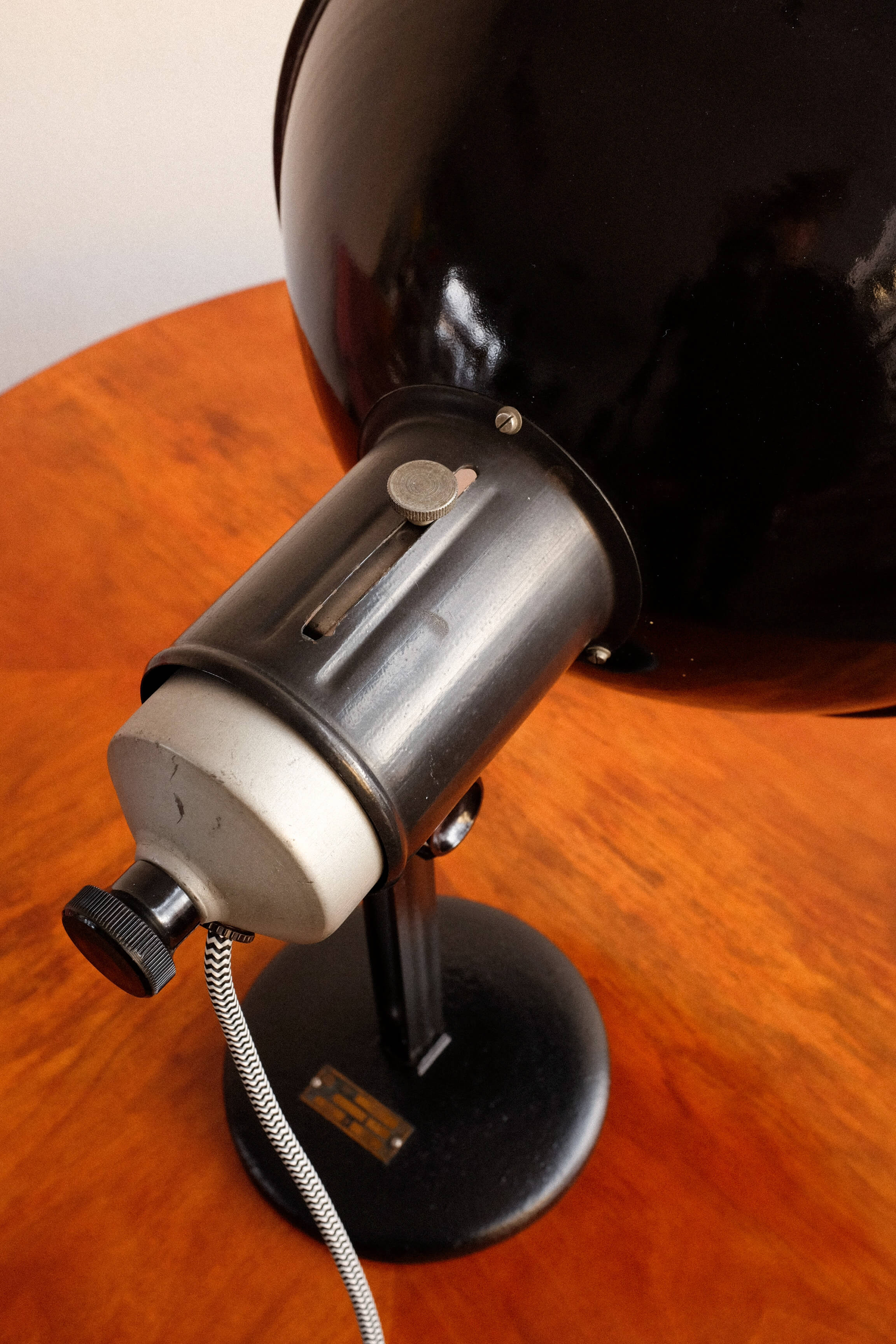 Industrial Czechoslovakian Adjustable Table Lamp, 1960s