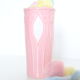 Pink and white ceramic vase, 1980