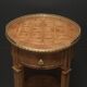 Louis XV style marquetry pedestal table or coffee table
