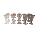 Verres à liqueur en verre épais