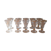 Thick glass liquor glasses