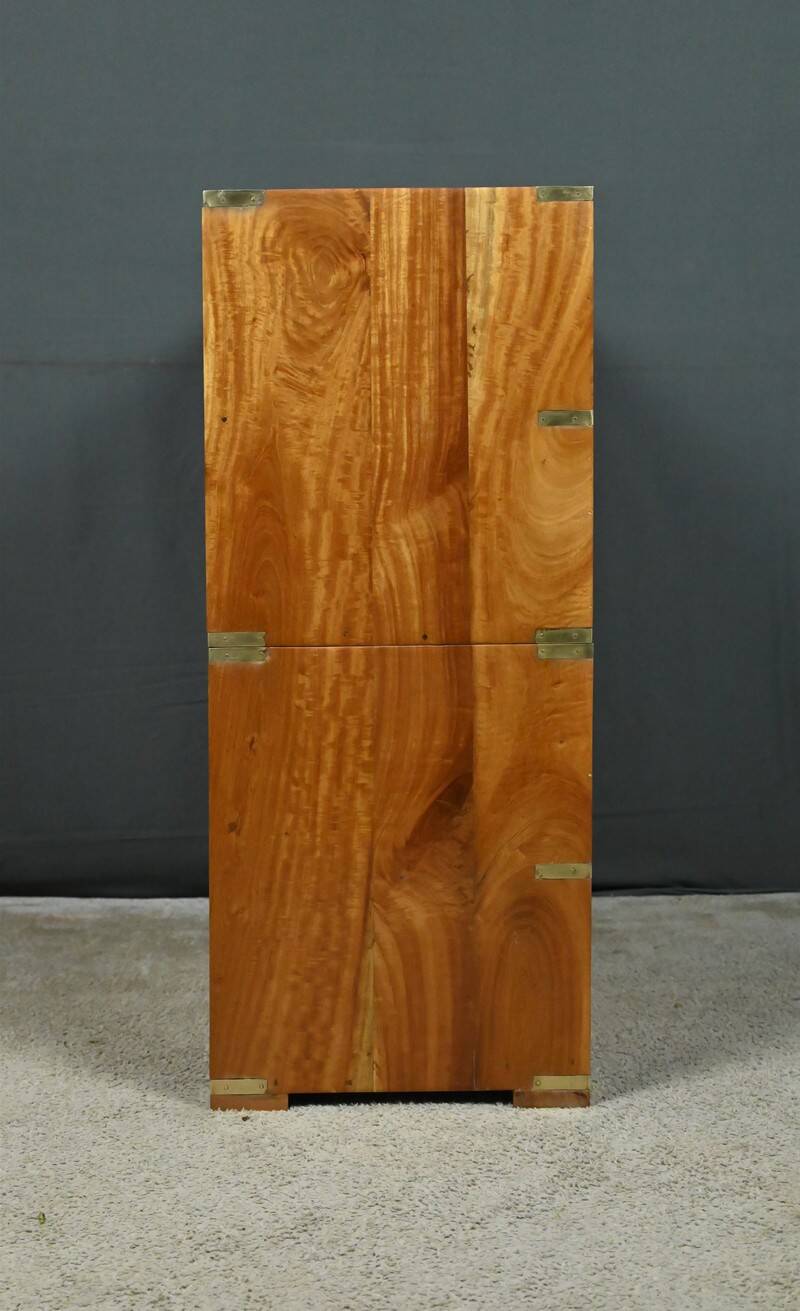 Marine commode in solid mahogany, India – 20th century