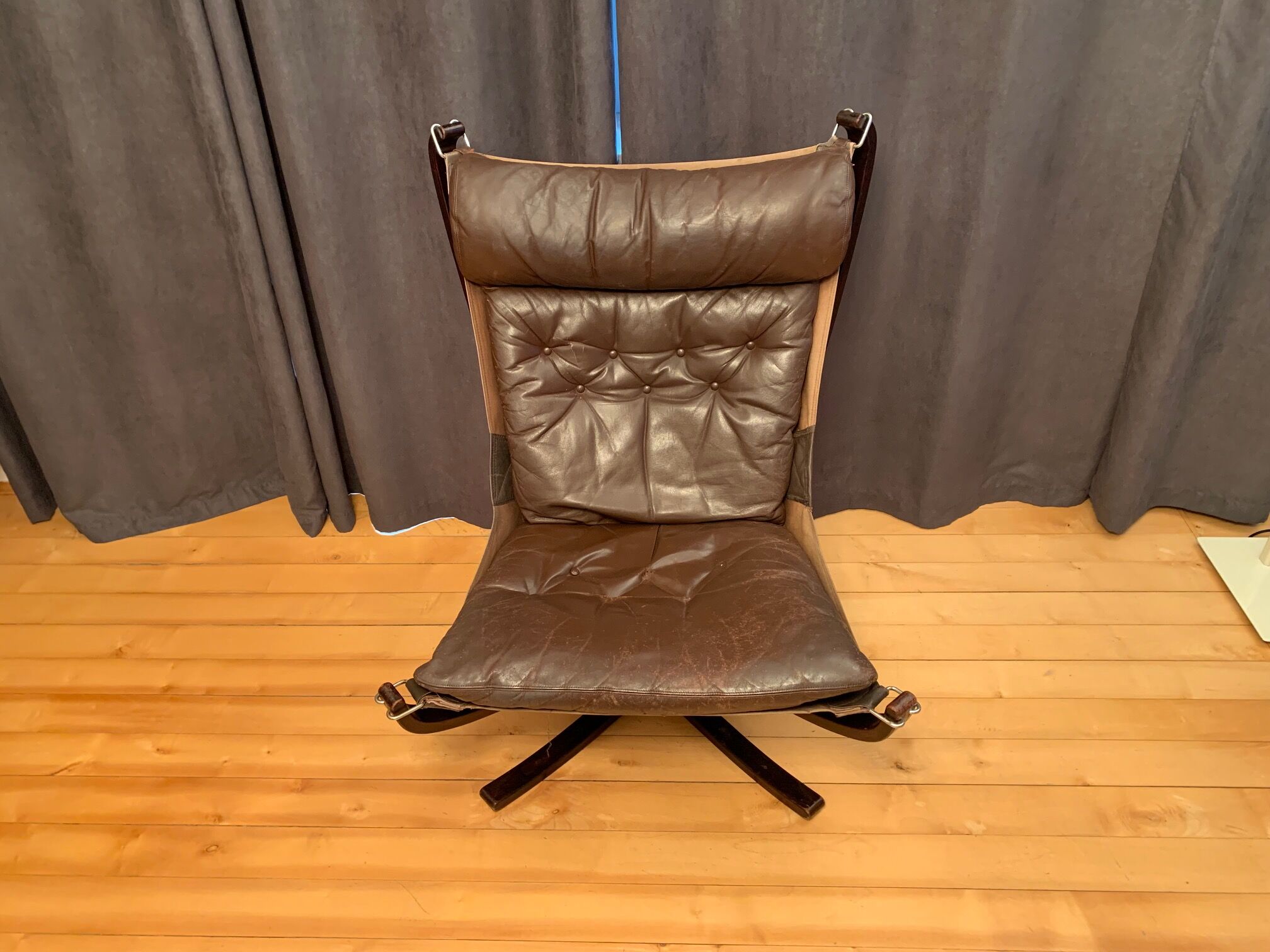 Falcon armchair designed by Sigurd Ressell, Vatne Möbler, Norway, 1970s