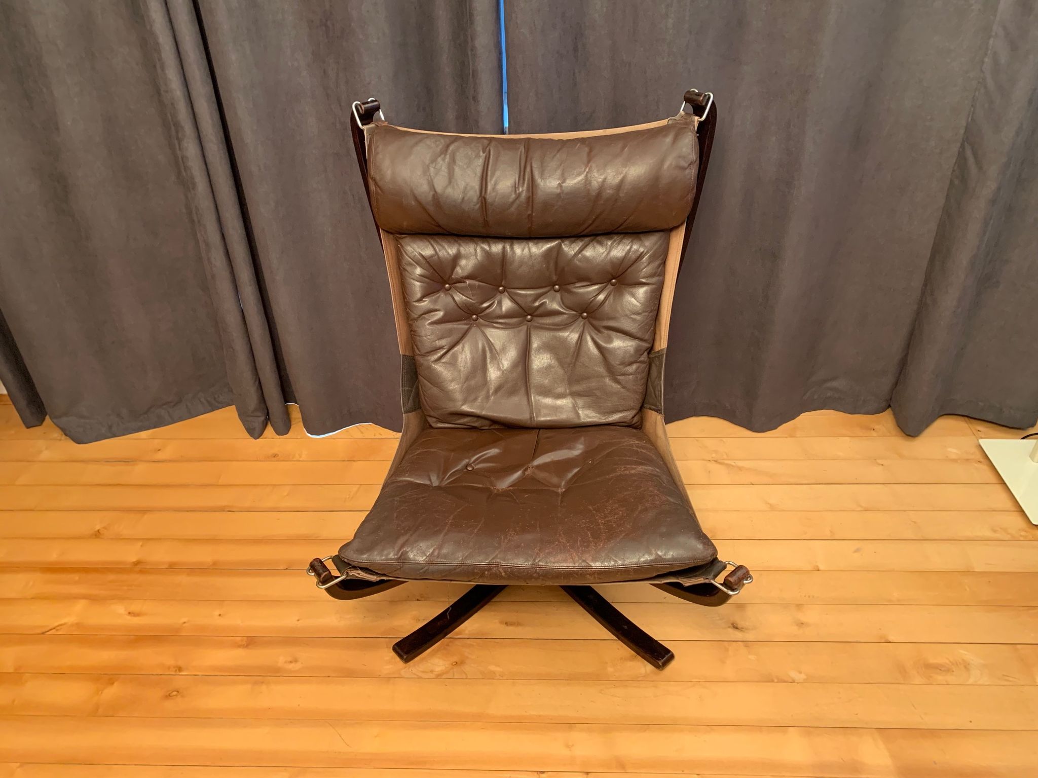 Falcon armchair designed by Sigurd Ressell, Vatne Möbler, Norway, 1970s