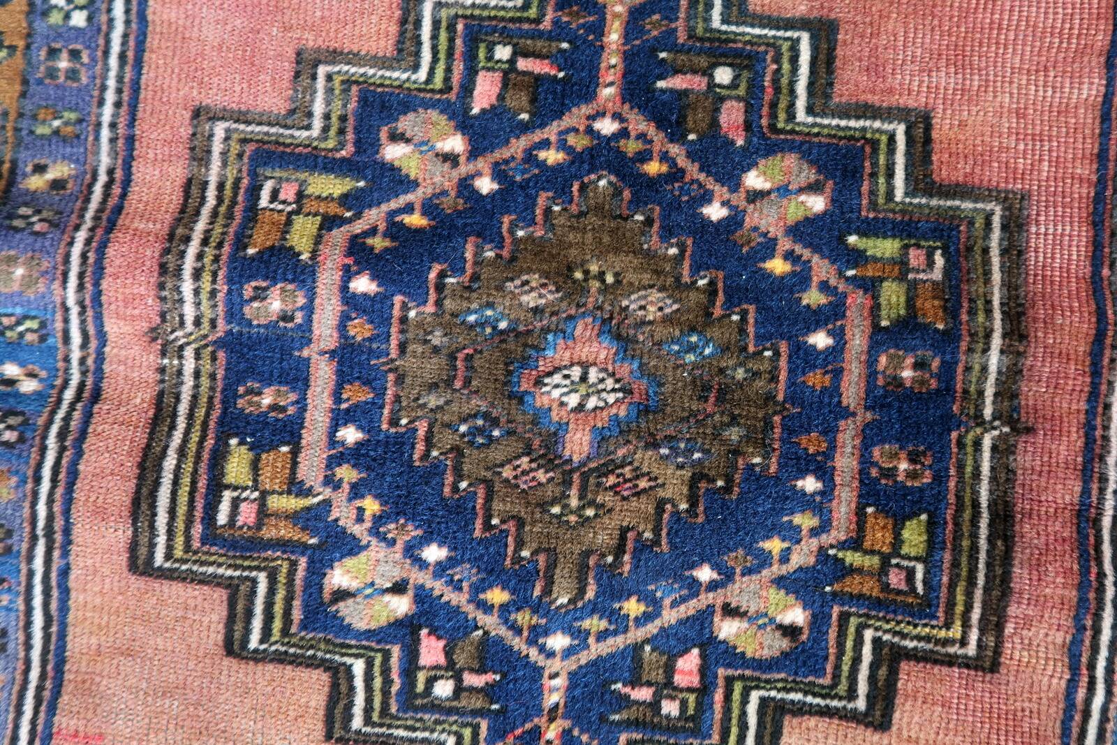 Tapis Vintage Baluch Fait Main en Laine – Années 1940 – 87 x 141 cm – Rug