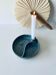 Candle holder and empty pocket or ceramic dish signed