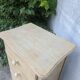Natural wood chest of drawers